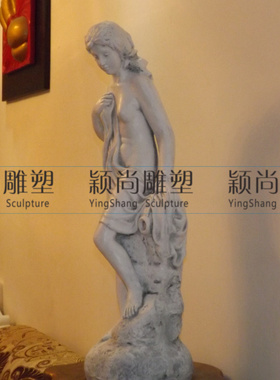 欧式人物雕塑橱窗摆件家居装饰摆设坐罐仕女时尚庭院流水工艺品