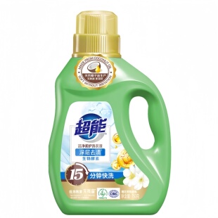 超能洁净柔护洗衣液750g深层去渍持久
