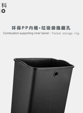 不锈钢分类垃圾桶公共场合办公室商场脚踏桶带盖商用垃圾箱卫生桶