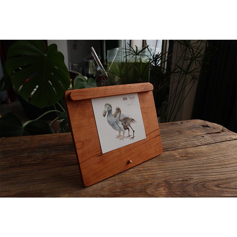 樱桃木立式展示牌实木菜单夹咖啡店吧台酒水单民宿前台展示夹,淘宝优惠券,粉丝福利购,淘宝优惠卷