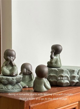 佛影莲韵 步步生花莲花台莲花加高底座装饰造景桌面摆件礼物