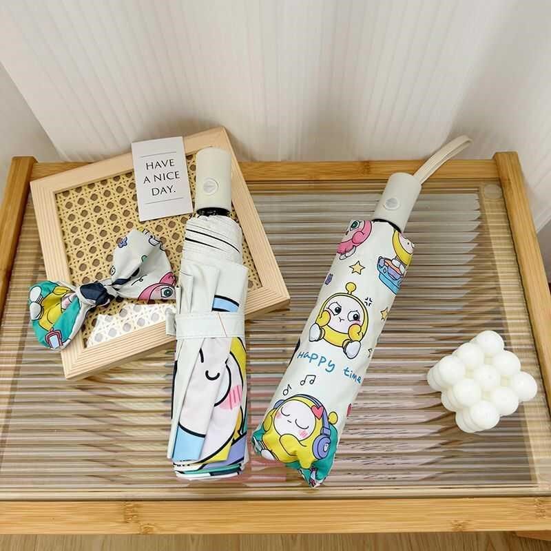 蛋仔派对儿童雨伞男孩女孩小学生上学专用可爱全自动折叠小巧便携,淘宝优惠券,粉丝福利购,淘宝优惠卷