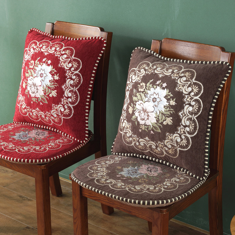 欧式加厚冬季餐椅垫毛绒通用椅子垫椅垫秋冬座垫可拆洗有绑带坐垫,淘宝优惠券,粉丝福利购,淘宝优惠卷