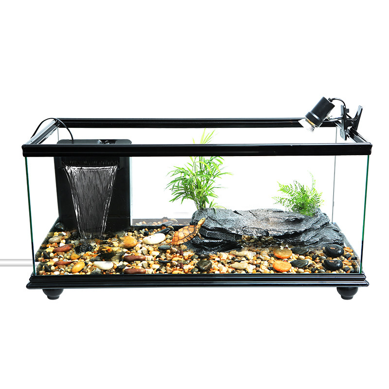 大型底部排水乌龟缸带晒台免换水玻璃龟鱼缸生态饲养缸宠物龟箱,淘宝优惠券,粉丝福利购,淘宝优惠卷