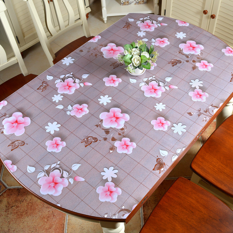 椭圆形餐桌布防水防油免洗防烫PVC透明软塑料玻璃折叠桌子垫台布,淘宝优惠券,粉丝福利购,淘宝优惠卷