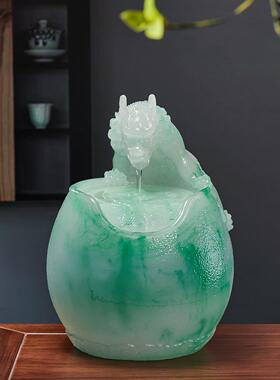 乔迁开业礼品貔貅流水摆件循环水景客厅玄关茶桌面生财创意装饰品