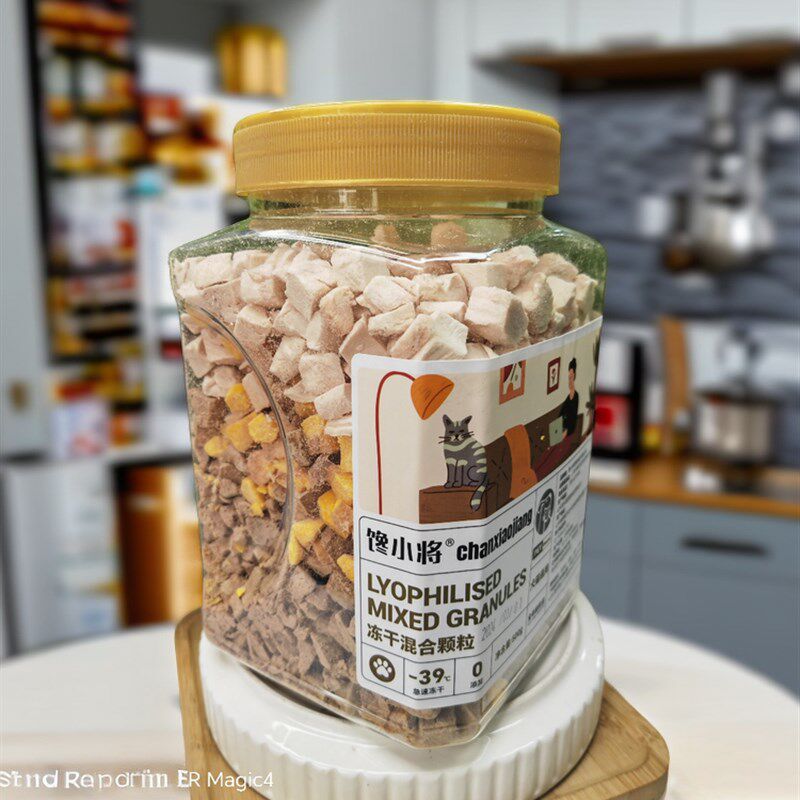 馋小将海陆盛宴冻干鸡肉鸭肉大桶0添加犬猫通用,营养健康500g,淘宝优惠券,粉丝福利购,淘宝优惠卷