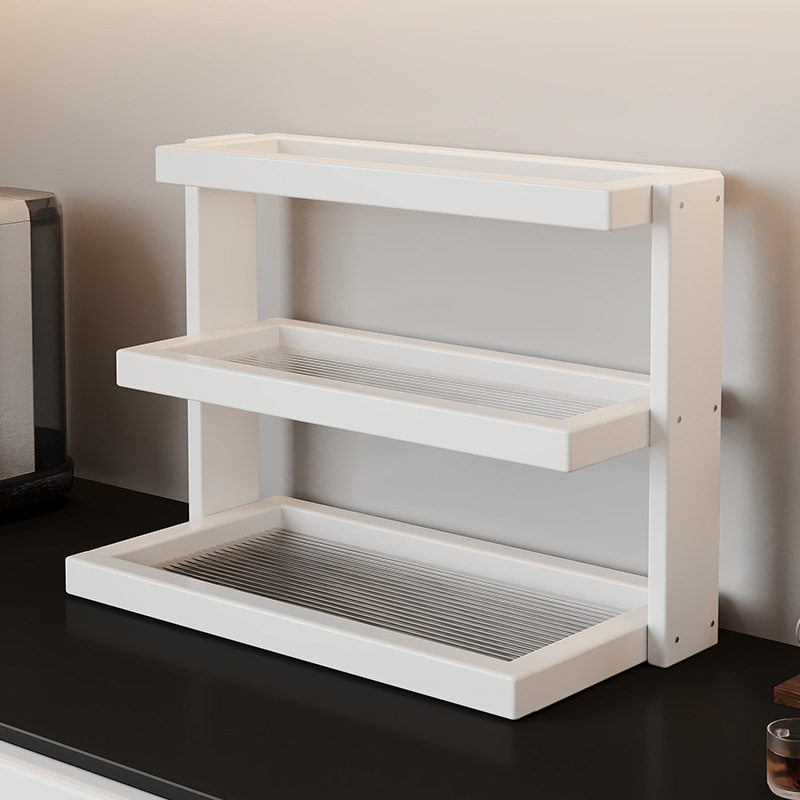 Desktop storage rack for tea cups and tea sets