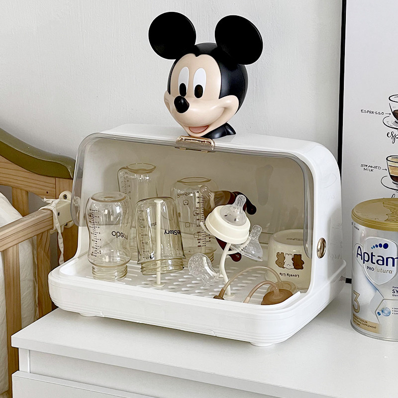 奶瓶收纳盒沥水防尘收纳箱婴儿专用宝宝餐具晾干架子沥水架置物架,淘宝优惠券,粉丝福利购,淘宝优惠卷
