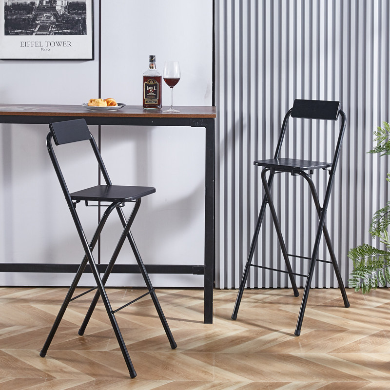 可携式折叠酒吧椅子前台椅高脚凳桥钓椅休闲靠背餐椅吧台收银柜台,淘宝优惠券,粉丝福利购,淘宝优惠卷