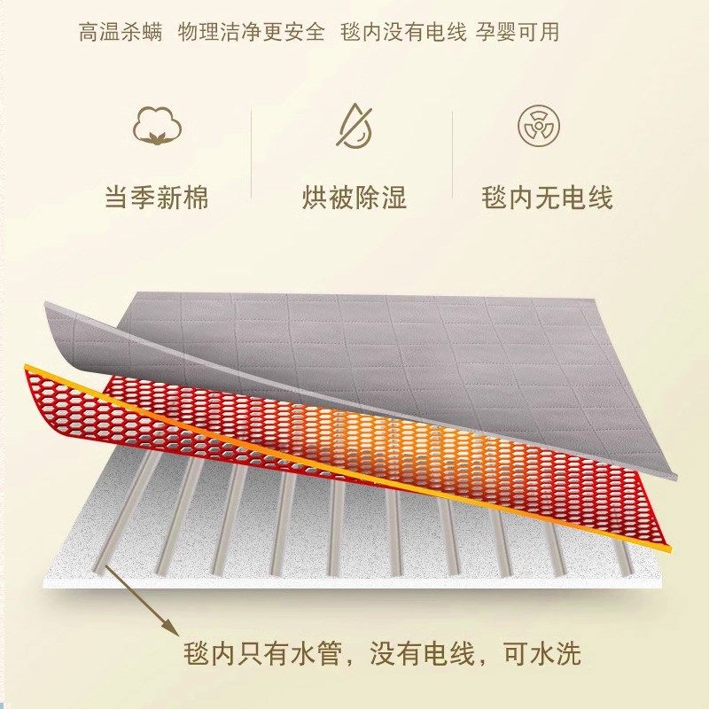 电热毯水循环水暖毯家用静音加水理疗暖床垫双人电褥子水暖电热毯,淘宝优惠券,粉丝福利购,淘宝优惠卷