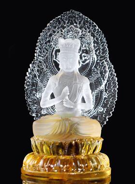 琉璃十二生肖守护神文殊普贤大势至菩萨阿弥陀佛虚空藏本命佛摆件