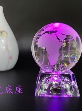 水晶地球仪家居工艺品客厅办公室书桌装饰品奖杯奖牌配件送礼摆件