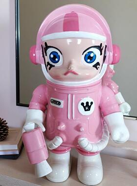 新年潮玩太空人摆件生日礼物朋闺蜜客厅书桌防水树脂工艺品
