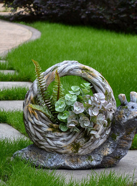 户外室外花园蝴蝶动物花盆装饰园林庭院布置院子幼儿园草坪摆件