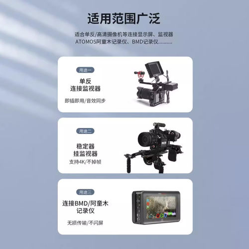 HDMI2.0版4K极细柔软线mini hdmi线超细4K高清线micro大转小PS5线 - 图1