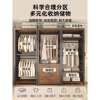 Simple wardrobe metal hole plate hanger home bedroom shelf steel frame combination storage rack open cloakroom