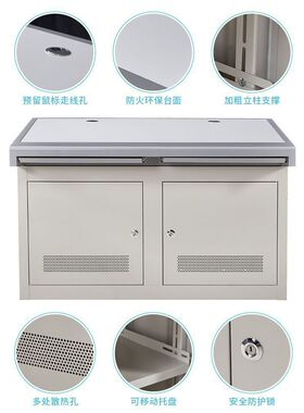 监控操作台三联双联4联电脑机房指挥中心控制台平台桌5联调度台