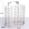 Stainless steel chopstick cage household kitchen chopstick storage box chopstick barrel wall-mounted chopstick rack drain chopstick basket cage