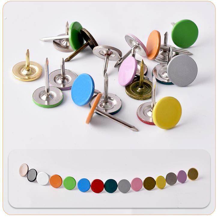 装饰平头钉木头钉沙发泡钉桌子平面钉墙纸钉大头钉彩色圆头图钉子,淘宝优惠券,粉丝福利购,淘宝优惠卷