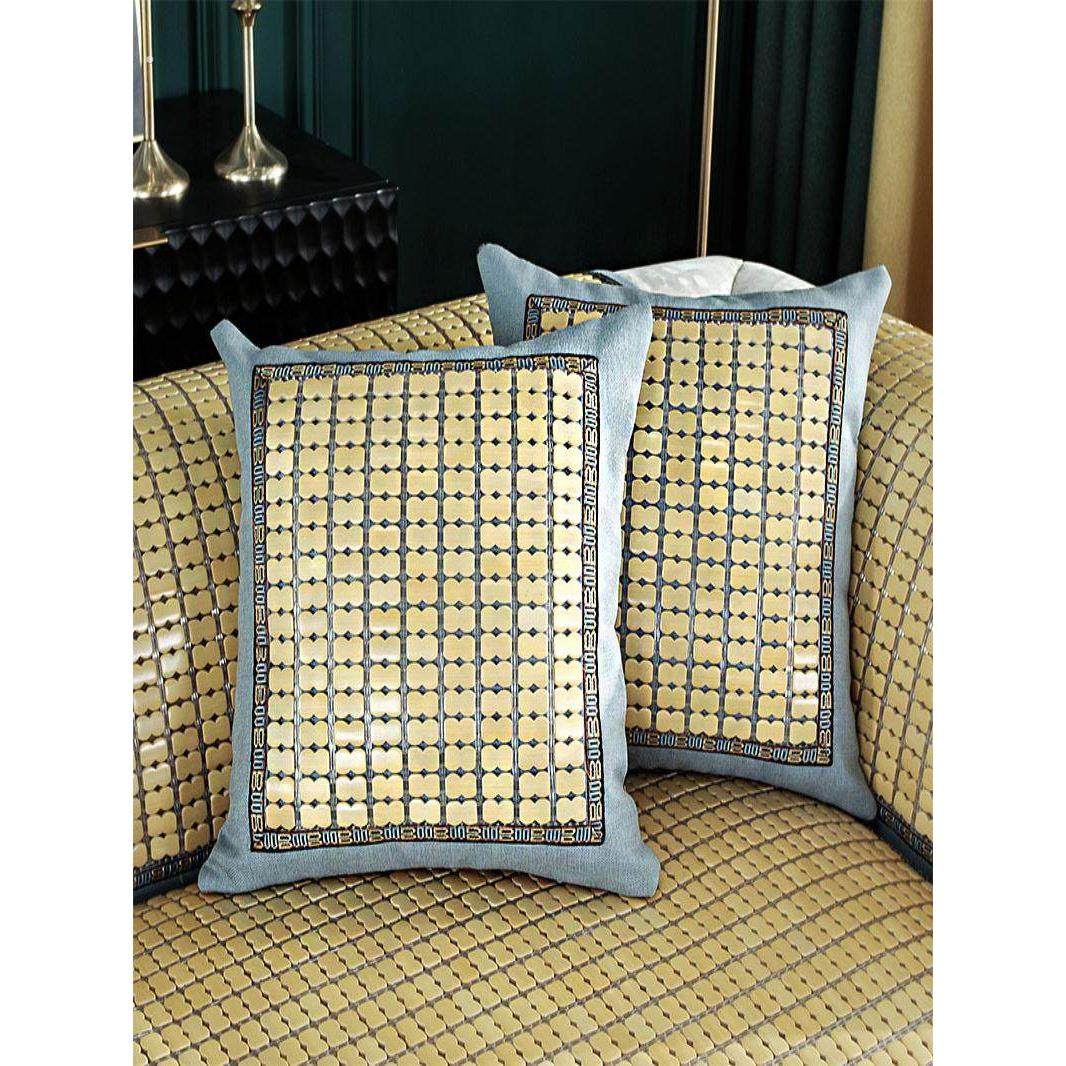 夏季麻将靠垫套家庭沙发竹席靠垫大型办公枕头,淘宝优惠券,粉丝福利购,淘宝优惠卷