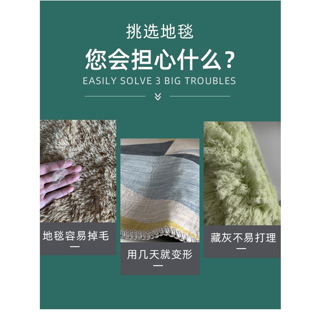 Genuine leather carpet scrubbing bedroom living room full floor mat Pvc waterproof anti-slip coffee table floor mat entrance door not washable