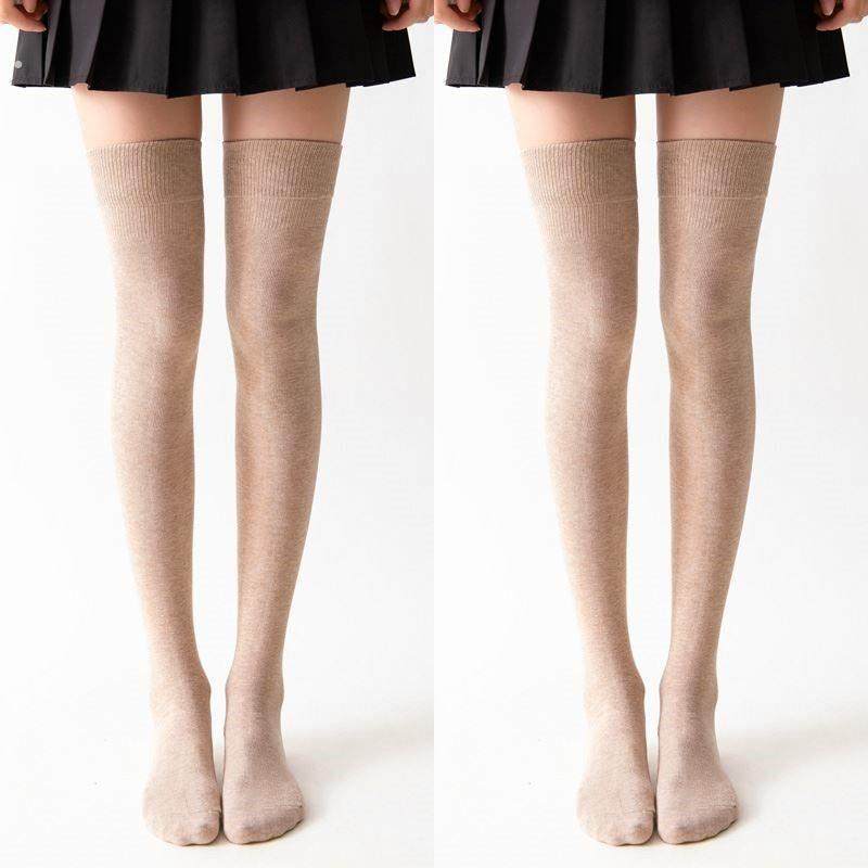过膝袜女春秋款纯棉长筒压力护膝高筒秋冬黑色大腿长腿袜女士长袜,淘宝优惠券,粉丝福利购,淘宝优惠卷