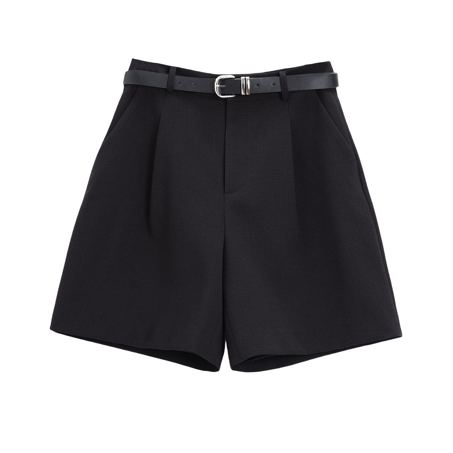 2026春季新款时尚休闲打褶短裤女五分裤高腰a字直筒包臀裙,淘宝优惠券,粉丝福利购,淘宝优惠卷