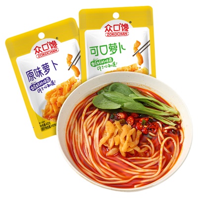 众口馋可口萝卜袋装即食下饭菜