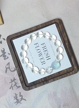 夜市爆款白水晶手链女生轻奢小众