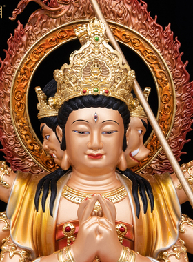 纯铜斗姆元君北斗九皇神像供奉