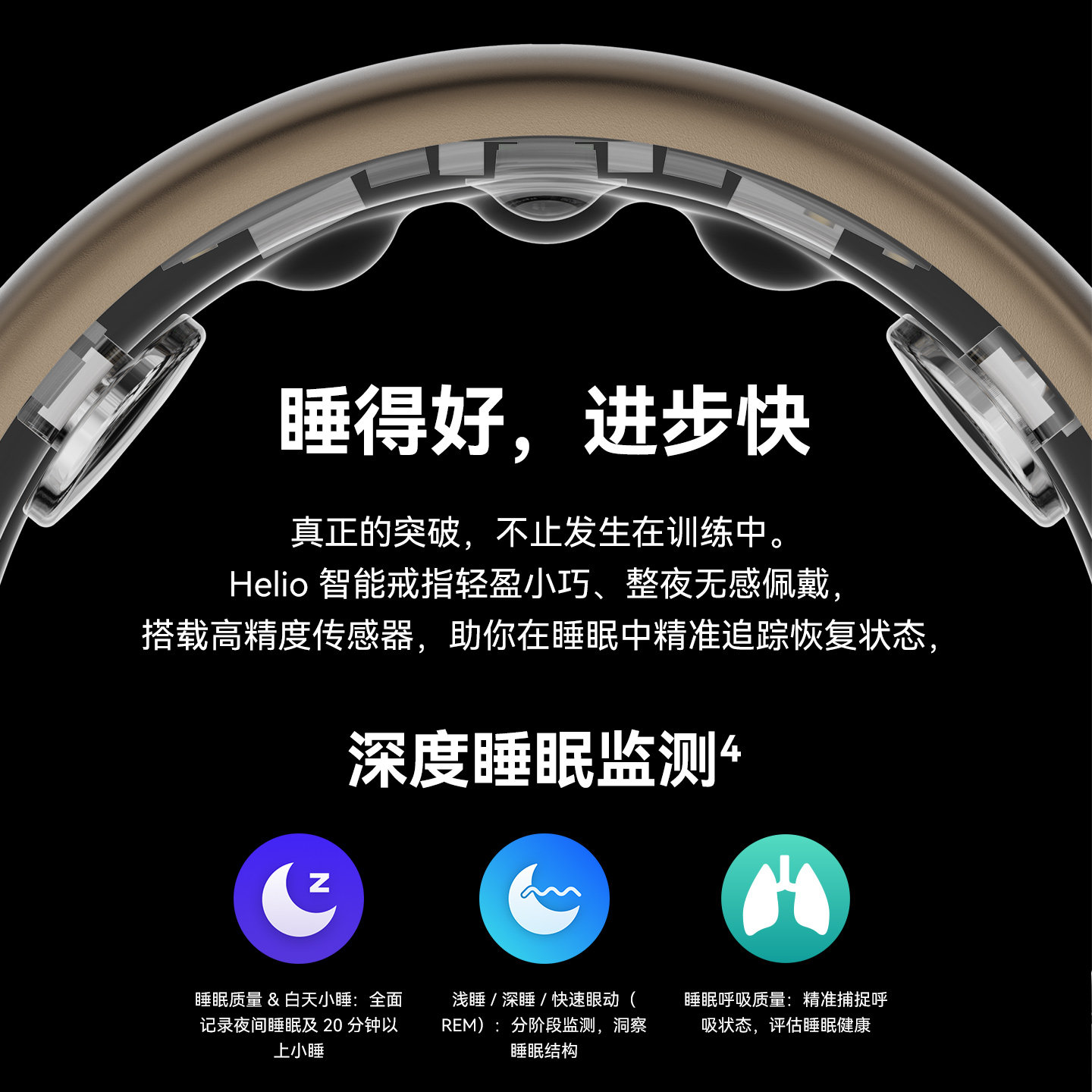 Huami HelioRing Smart Ring Grade 5 Titanium Alloy