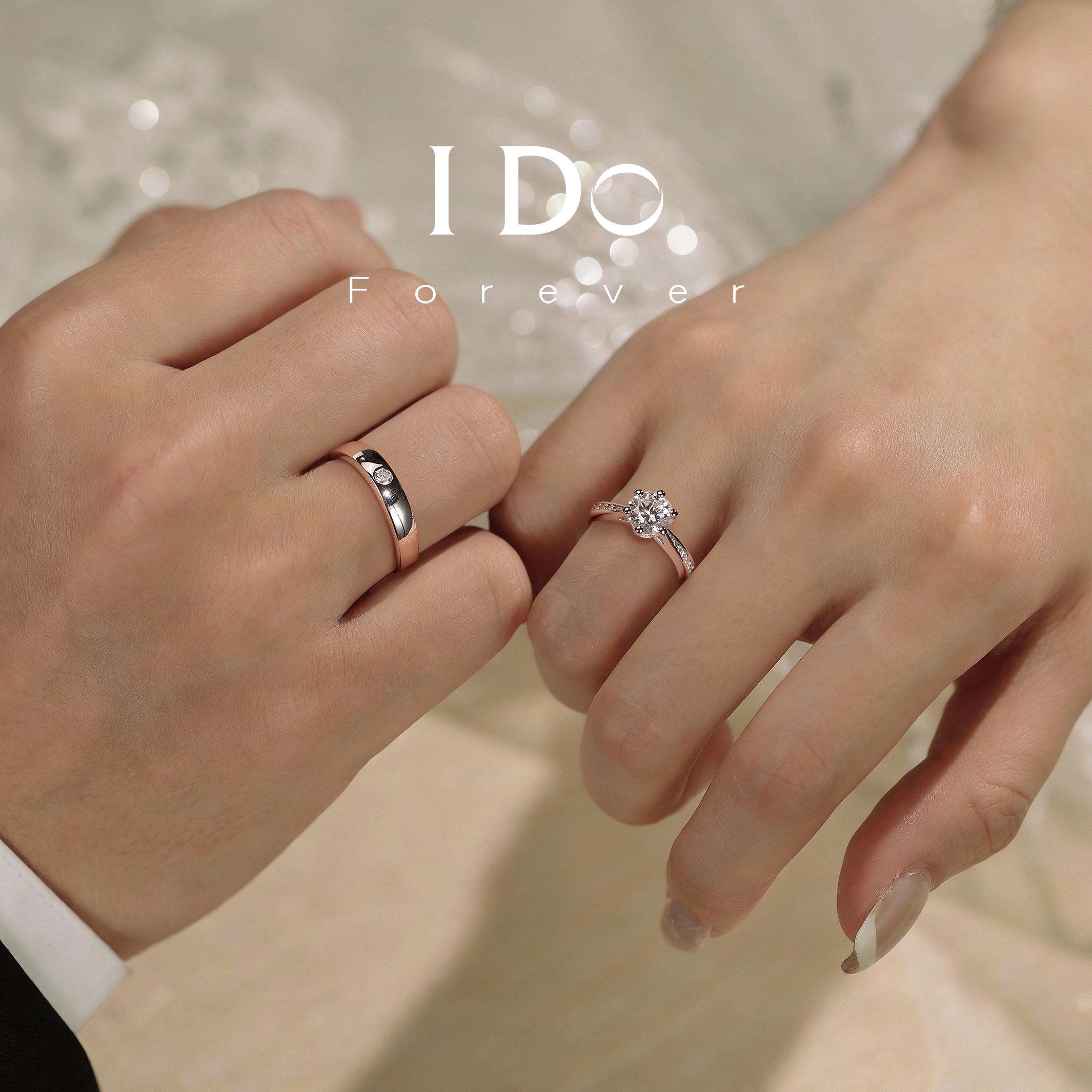 Propose and get married with IDO Forever cultured diamond ring
