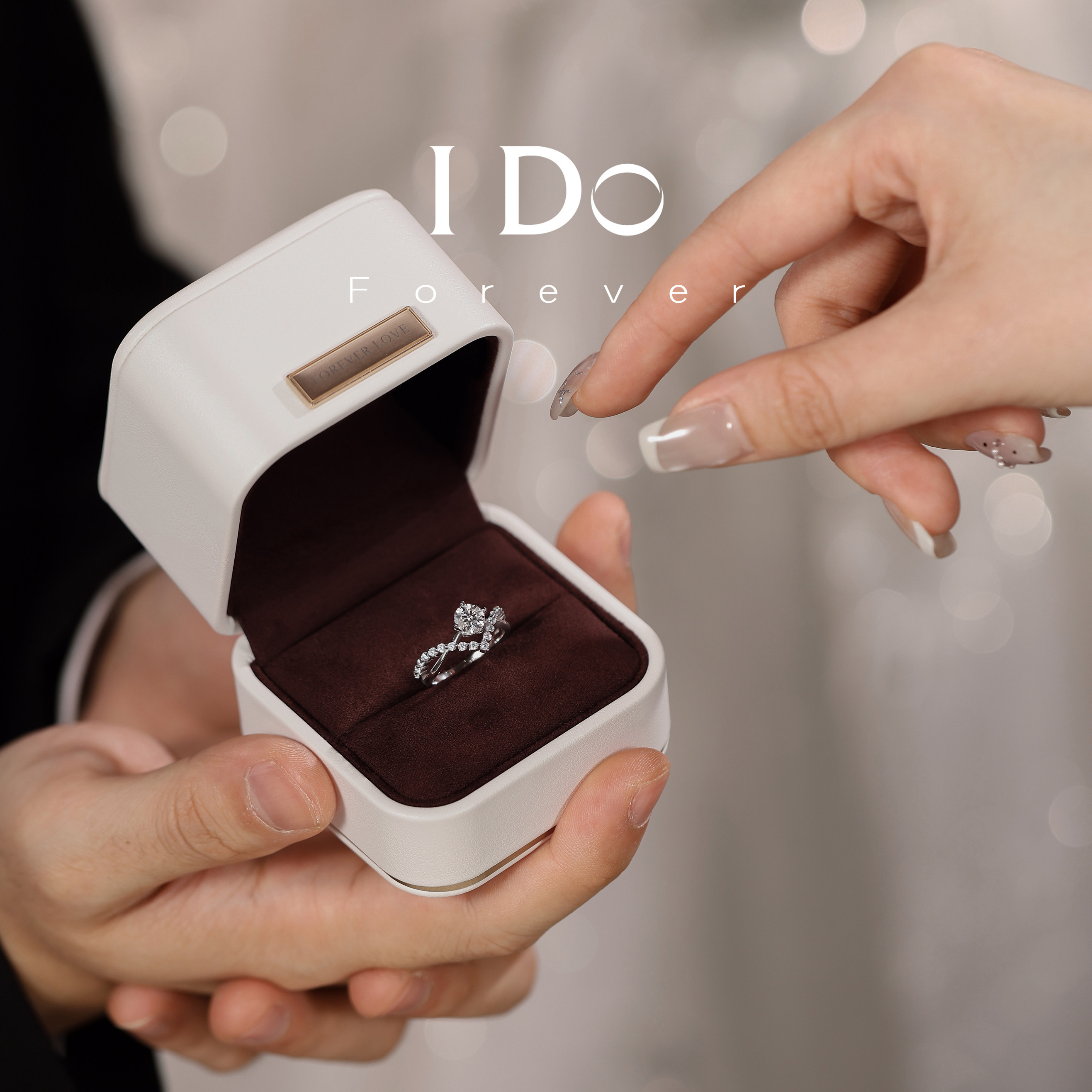 IDOForever cultured diamond crown ring