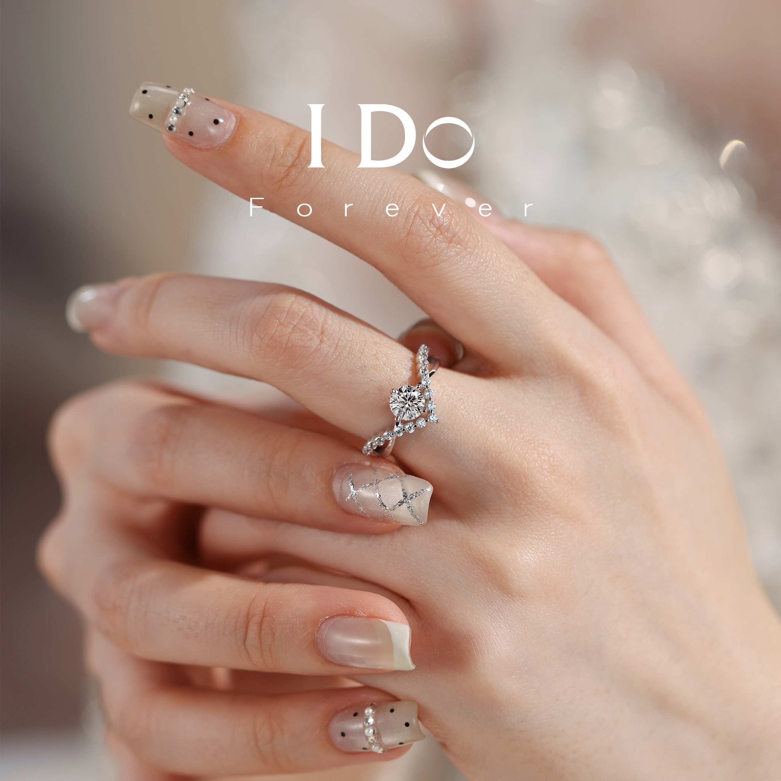 IDOForever cultured diamond crown ring