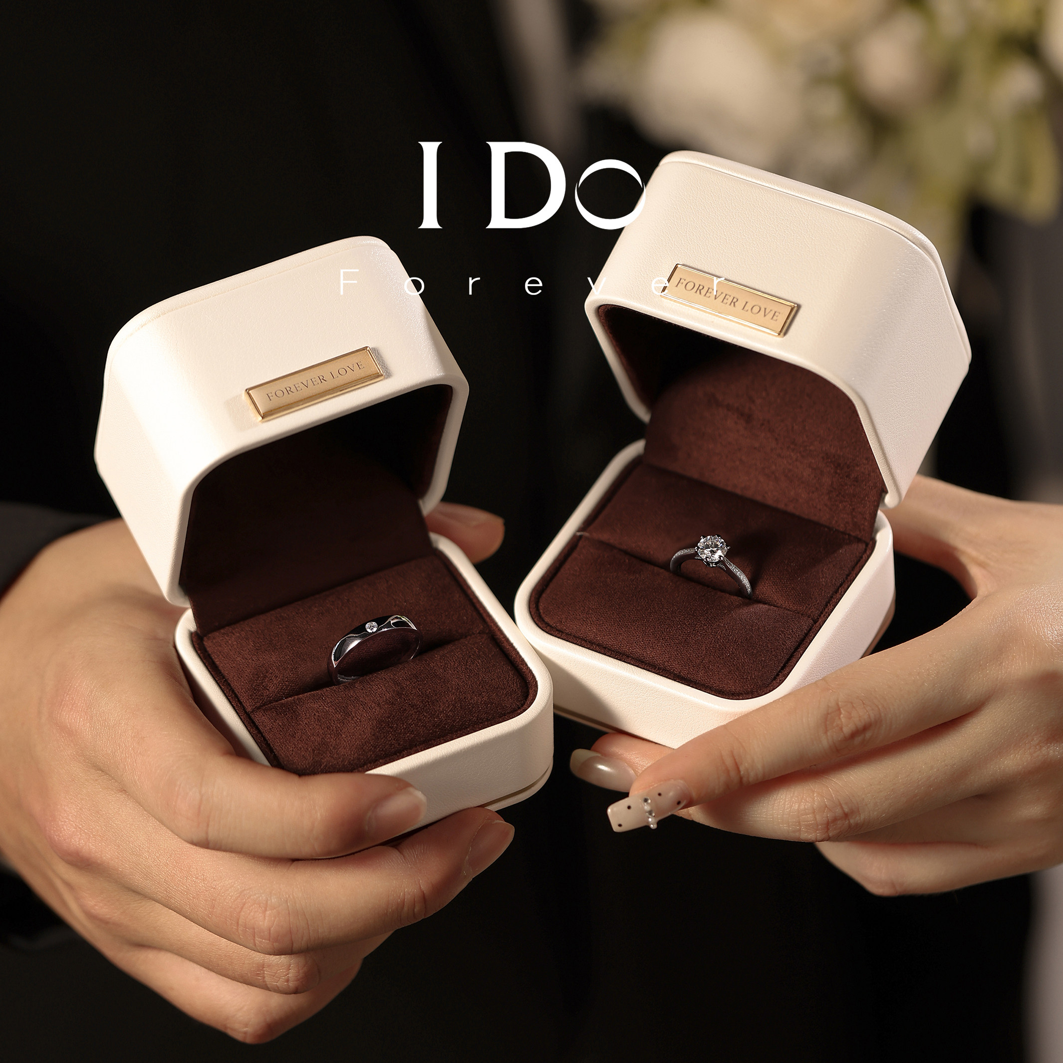 Propose and get married with IDO Forever cultured diamond ring