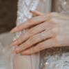 IDO Forever cultured diamond water drop 70-point ring