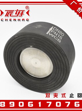 H71W-25C对夹式法兰止回阀 碳钢立式弹簧单向阀光面高温逆止阀2寸