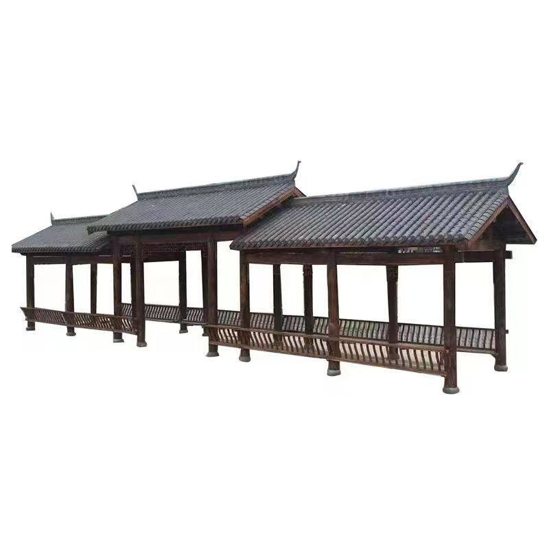 古建长廊户外防腐木宣传栏别墅庭院菠萝格凉亭水榭小青瓦仿古建筑,淘宝优惠券,粉丝福利购,淘宝优惠卷