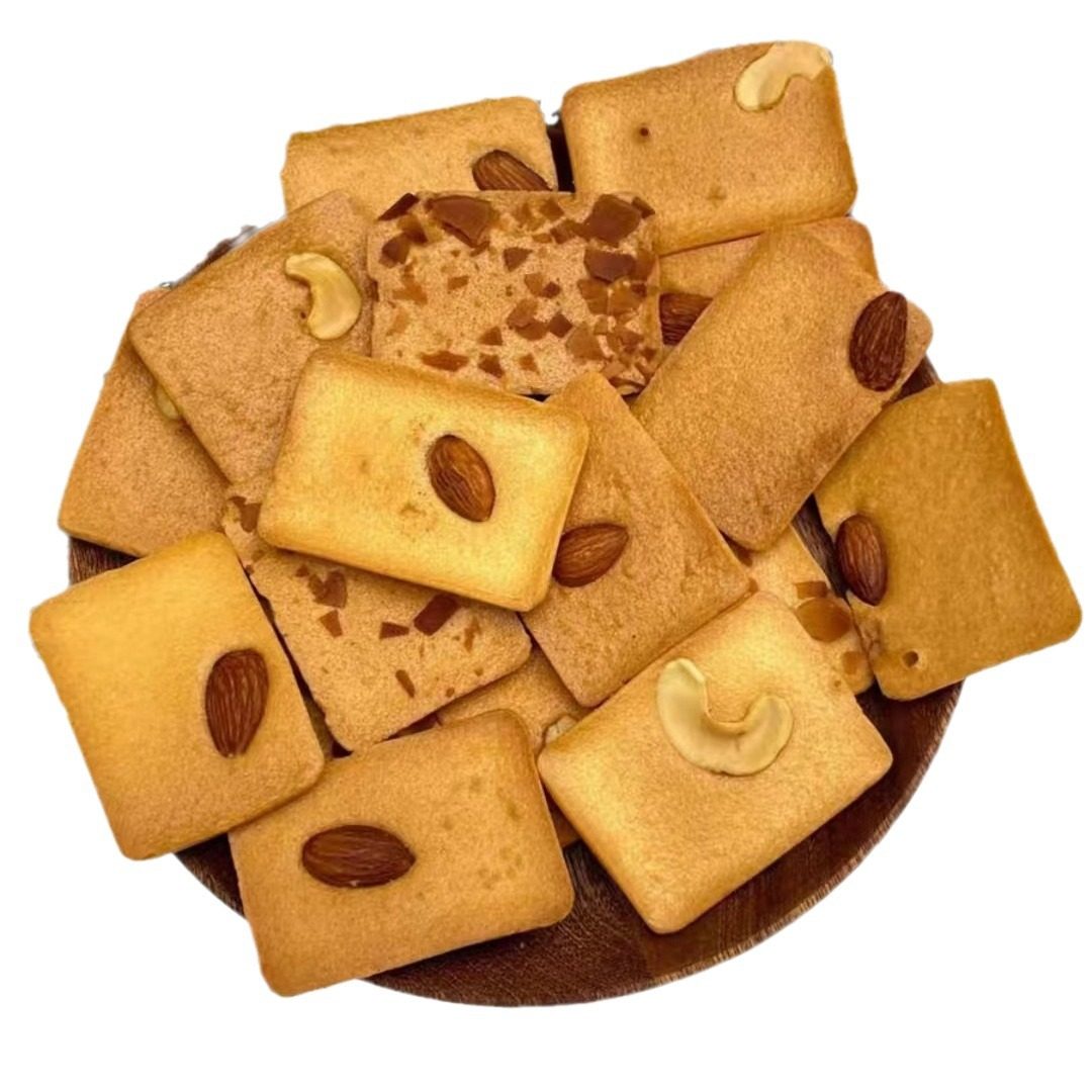 坚果芙饼干独立包装巴旦木椰片芙脆曲奇干酪蛋糕孕妇休闲零食年货