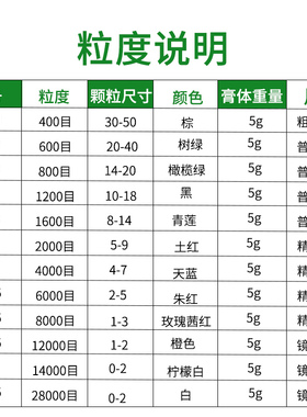 上砂金刚石研磨膏水溶金相抛光膏省模具金属玉石镜面打磨精修划痕
