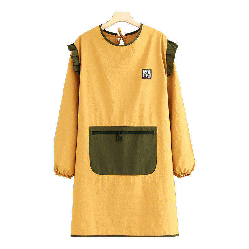 【下单立减20】家用厨房新款围裙成人防泼水做饭长袖罩衣韩版防污,淘宝优惠券,粉丝福利购,淘宝优惠卷