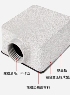 86型铝合金方型过线盒明装暗装接穿线开关底盒H50三防86型防爆盒