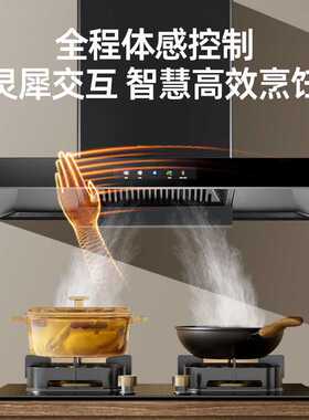 抽油烟机大吸力顶侧双吸厨房出租房抽风排烟机2025新款油烟分离
