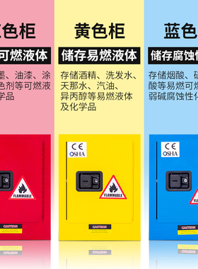防爆柜工业化学品安全柜危化品防火防爆箱12/30加仑易燃品储存柜