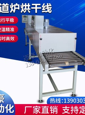 不锈钢链板输送机网带流水线耐热风高温丝印五金隧道炉烘干线烤箱