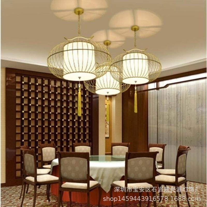 新中式鸟笼仿古吊灯 创意个性铁艺鸟笼灯酒店茶楼过道餐厅吊灯具,淘宝优惠券,粉丝福利购,淘宝优惠卷