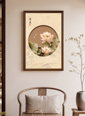 【设计师推荐】荷花图酒店装饰画