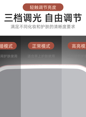 汽车遮阳板化妆镜加装梳妆镜子副驾驶遮光板LED灯光车载内饰用品