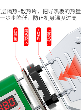 管家猫ppr水管热熔器pe热熔机热合枪融烫机大功率对焊接机热容器